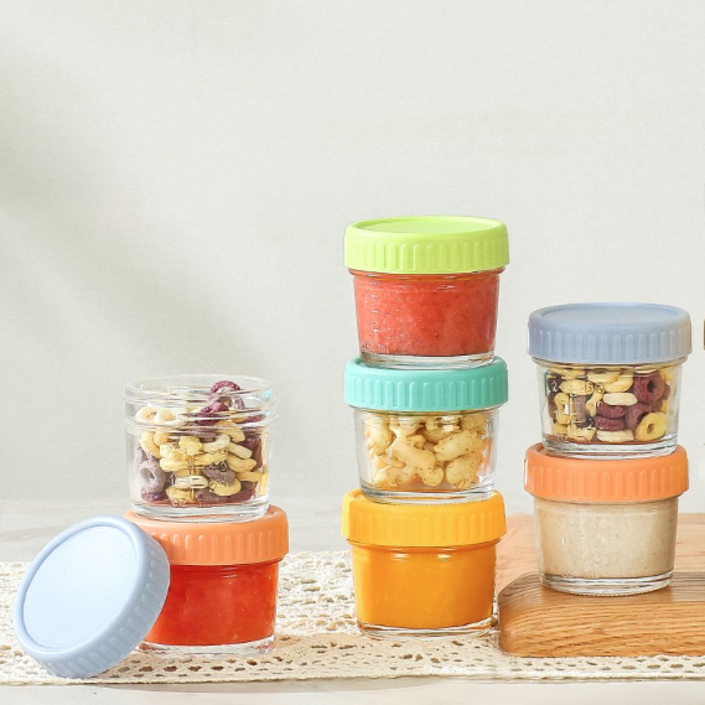 Baby Food Glass Jar - 6 stücke Einmachglas Glas Babynahrung Glas