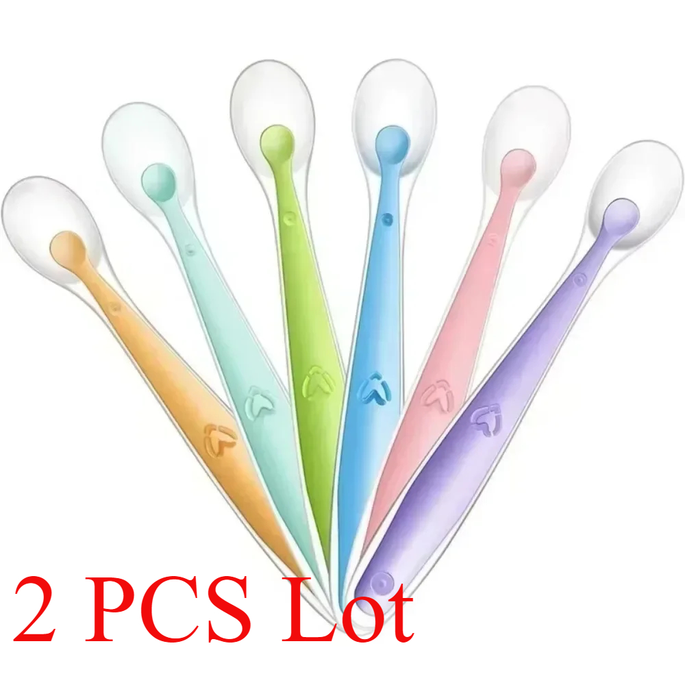Baby Food Utensil - 2/1 stücke Silikon Löffel für Baby,