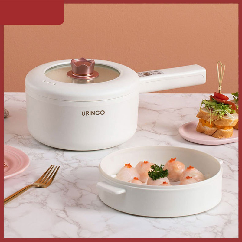 Baby Food Book - URINGO 1,6/2L Elektrischer Kochtopf, fünf Geschwindigkeiten