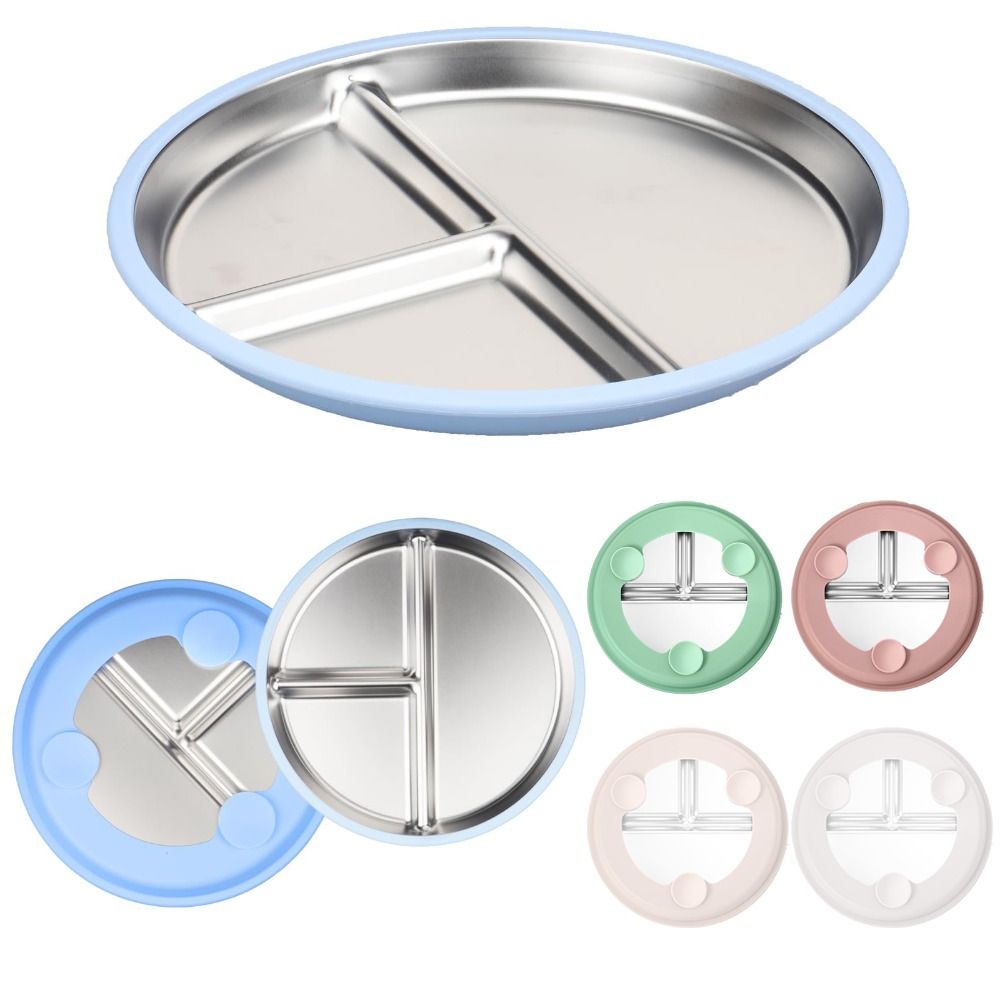 Plate Suction Toddler - Kinderteller aus Edelstahl mit Saugnapf, rutschfeste