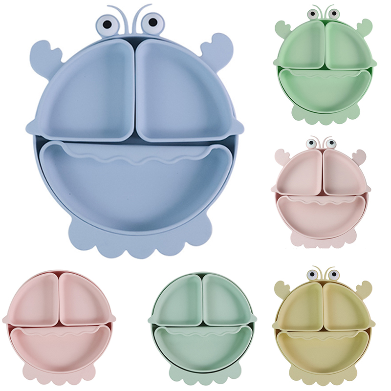 Plate Suction Toddler - Baby Safe Silikon Essplatte Saug Cartoon
