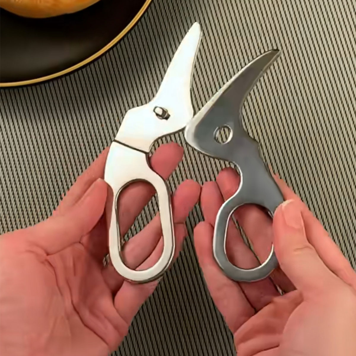 Baby Food Utensil - Sicherheits-Babynahrungsschere – Edelstahl in Lebensmittelqualität, leicht