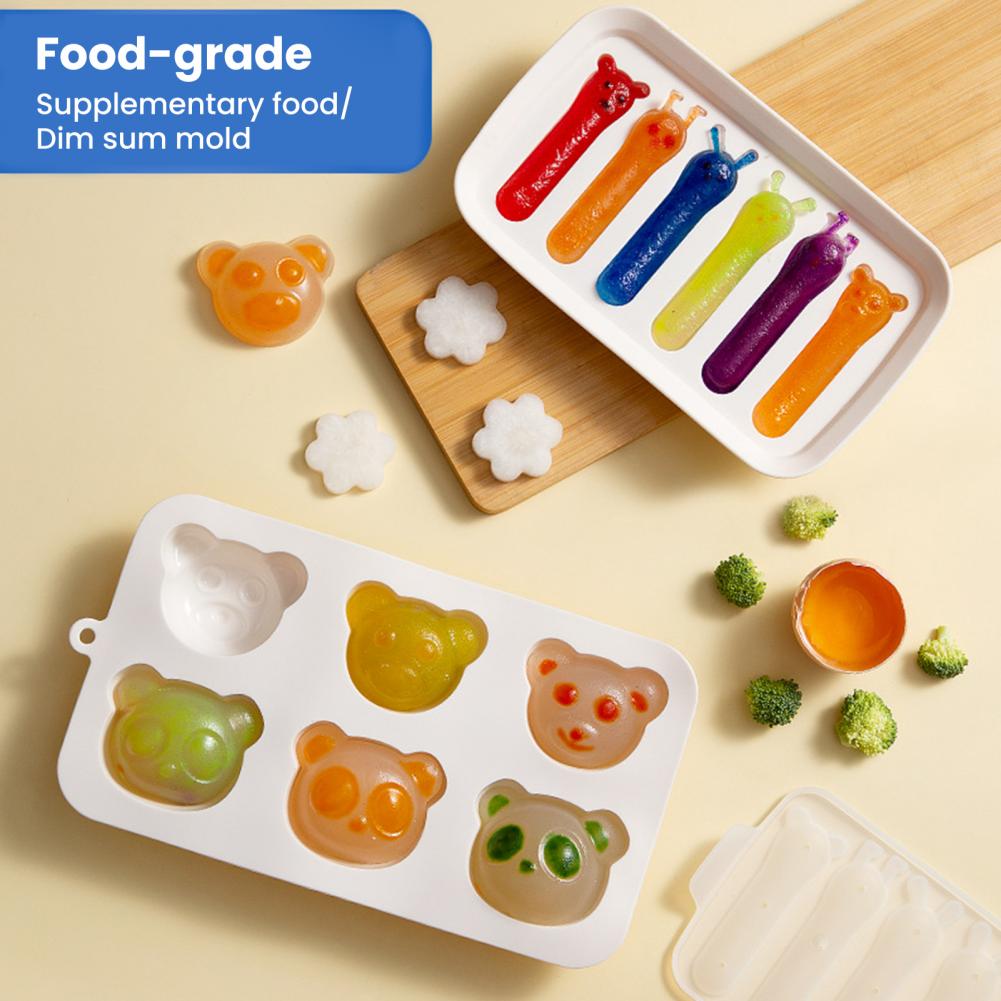 Baby Food Dessert - Silikonform zum Backen Weiche Silikon-Schokoladenform Baby-Formen-Set