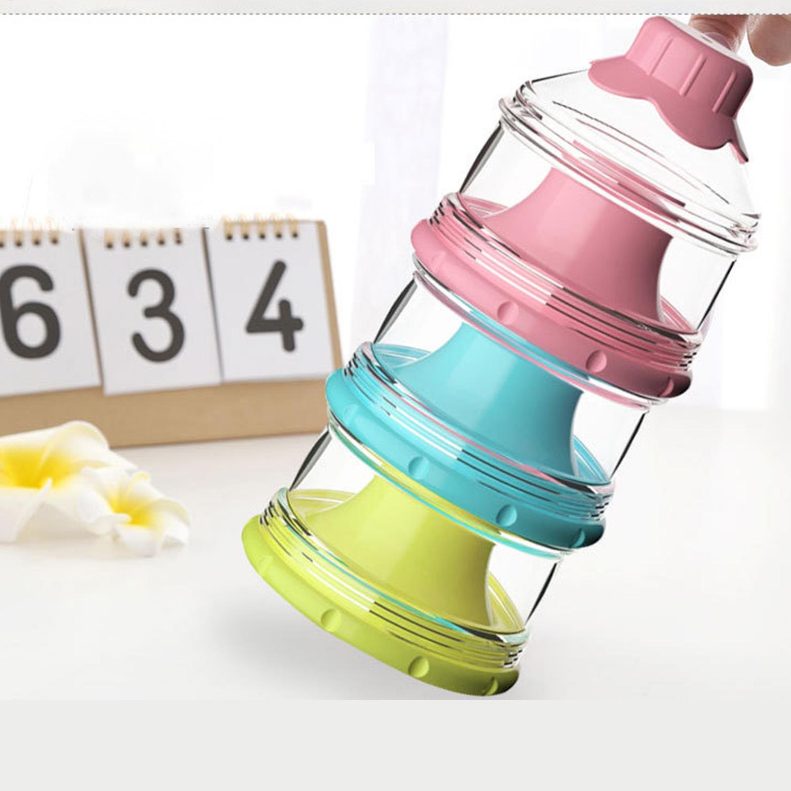 Baby Food Nestle - 3-lagiger Baby-Milchpulver-Töpfe, Formelspender, Milchpulver-Spender, Behälter, Topfbox