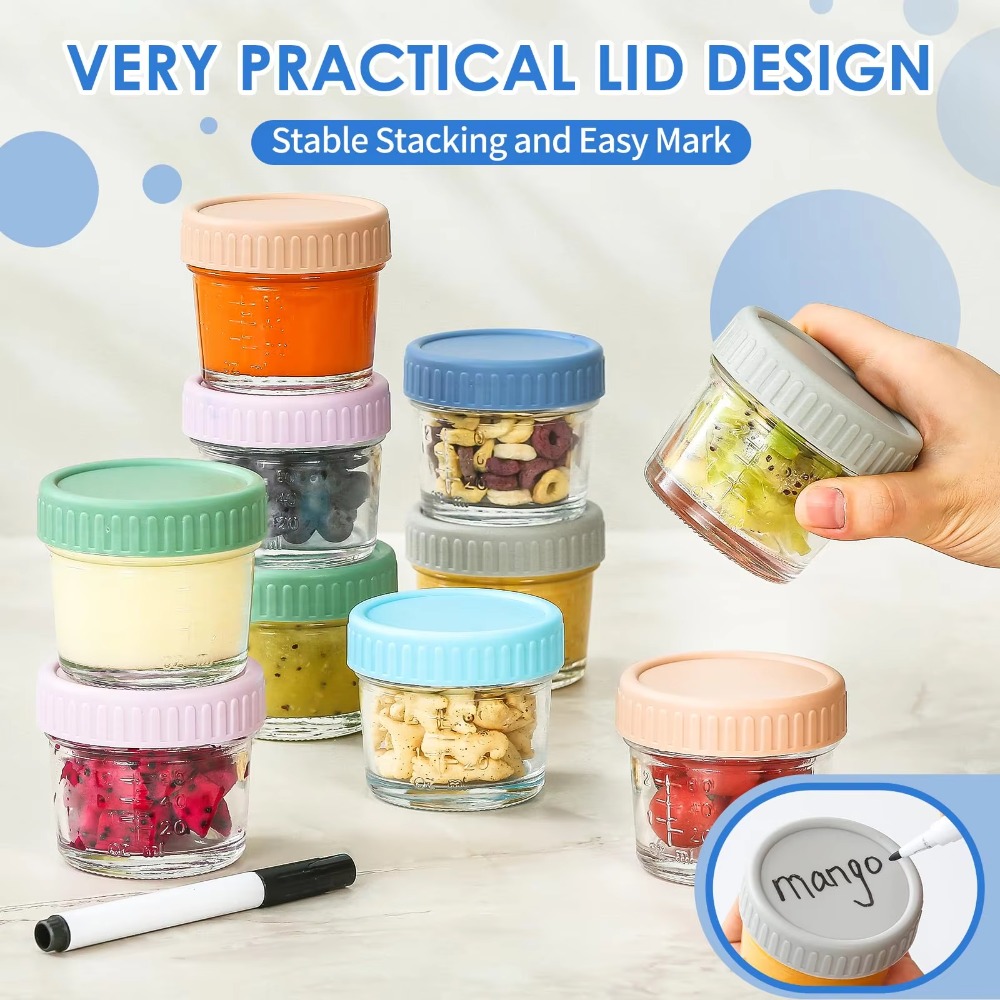 6 Stück Einmachglas aus Glas,  – Baby Food Glass Jar Bewertung und Preis