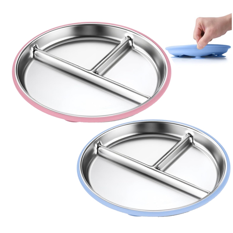 2 Stück Edelstahl-Kinderteller – Plate Suction Toddler Bewertung und Preis