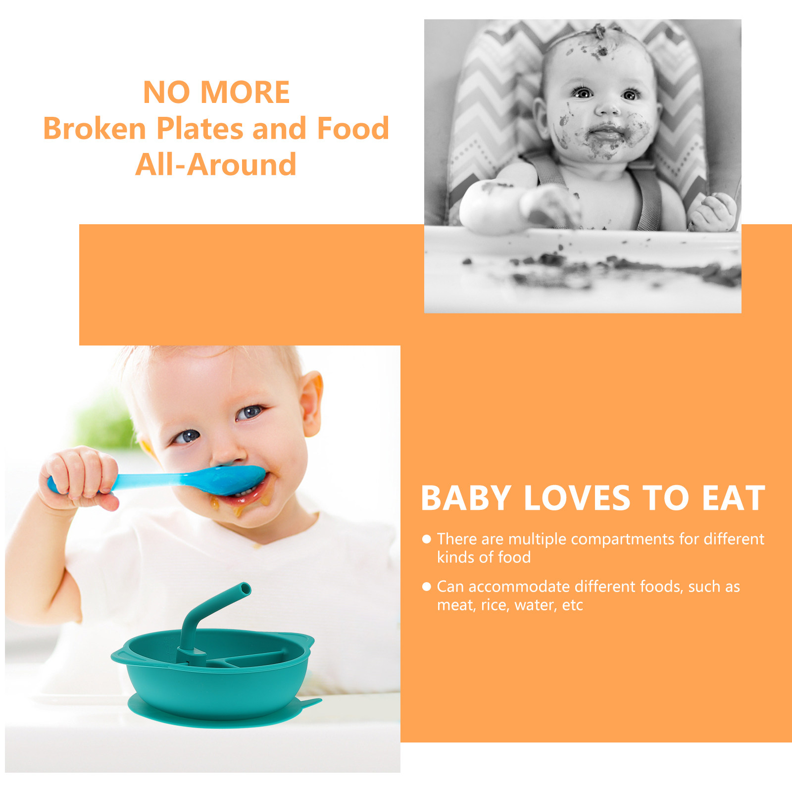 1 Stück bruchsicherer Silikon- – Baby Food Dessert Bewertung und Preis