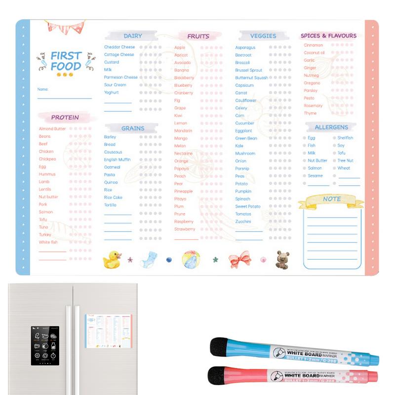 Wiederverwendbare Checkliste f – Baby Food Journal Bewertung und Preis