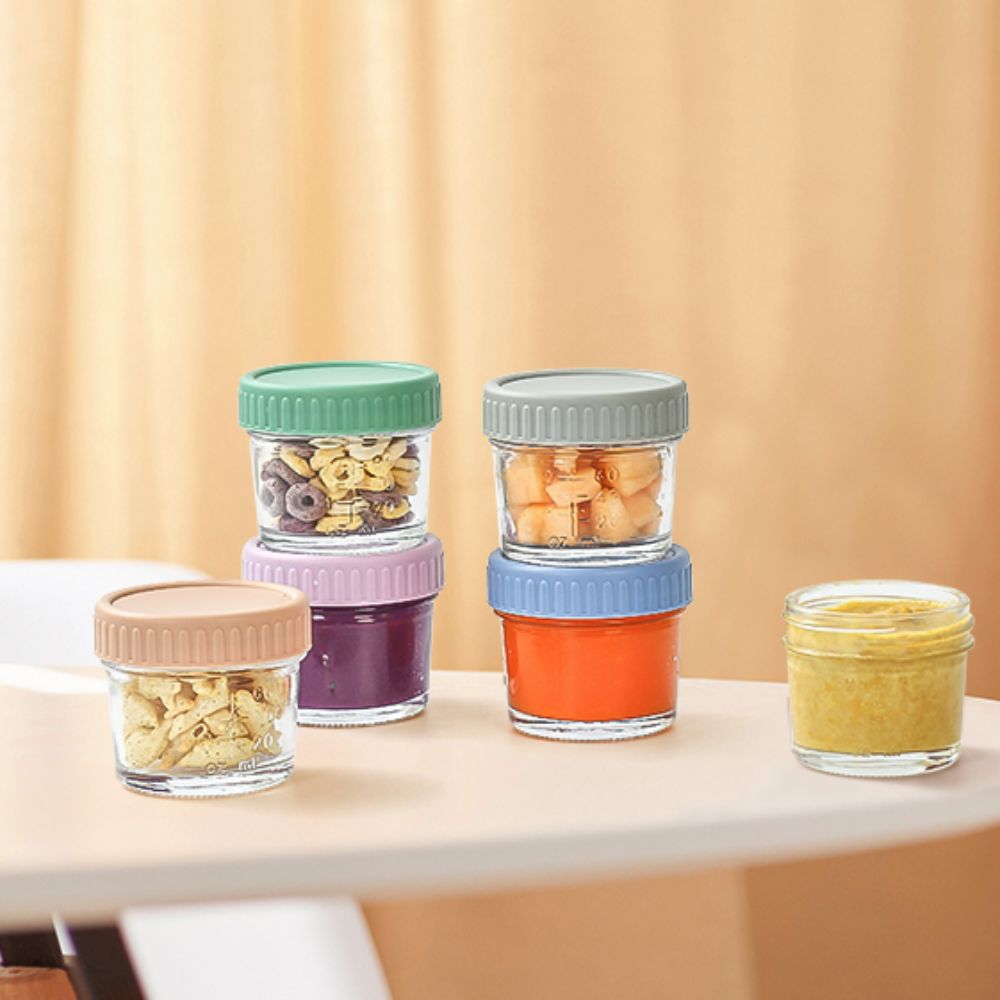6 Stück Glas-Babynahrungsglas, – Baby Food Glass Jar Bewertung und Preis