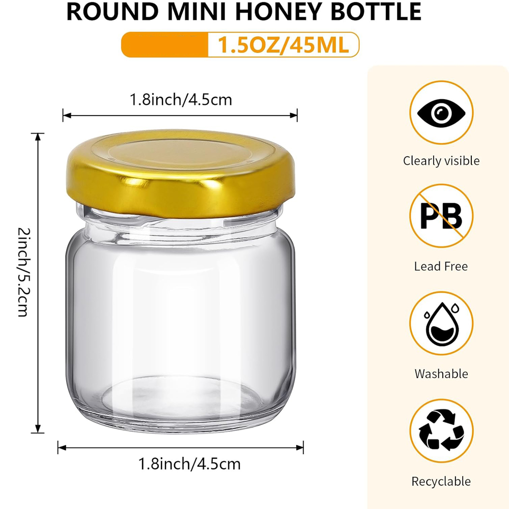 1,5 oz Runde Mini-Klare Honigg – Baby Food Glass Jar Bewertung und Preis
