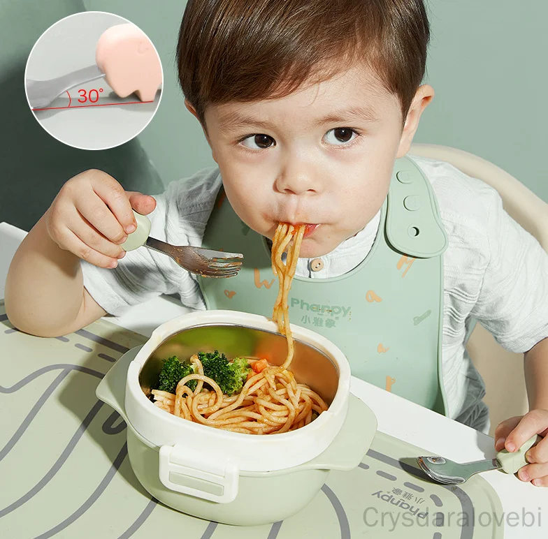 1setElephant Kurze Gabel Löffe – Baby Food In Japan Bewertung und Preis