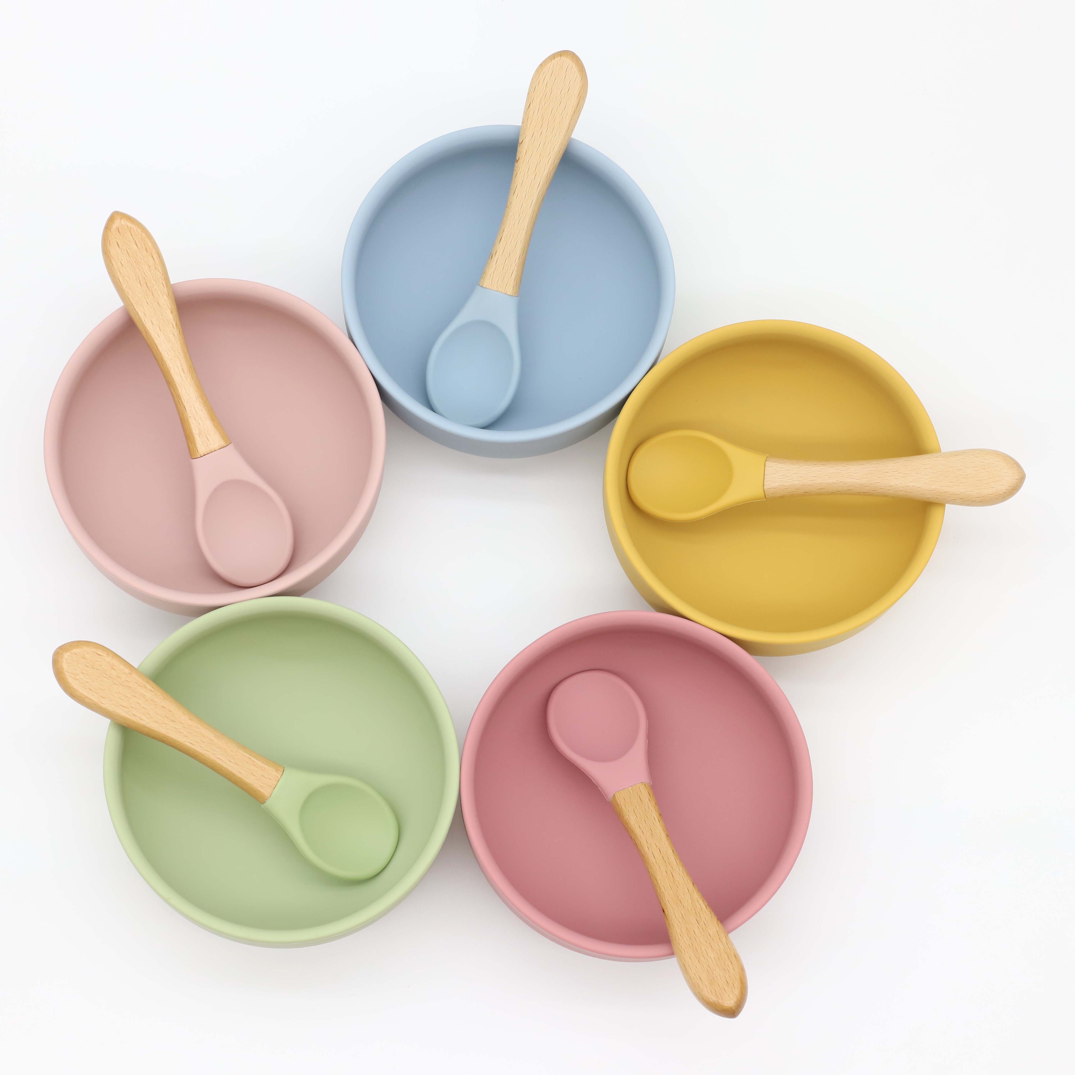 Silikonschüssel mit Saugnapf,  – Baby Food Utensil Bewertung und Preis
