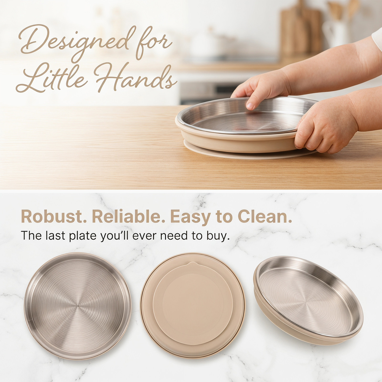 Edelstahl-Teller für Kleinkind – Plate Suction Toddler Bewertung und Preis