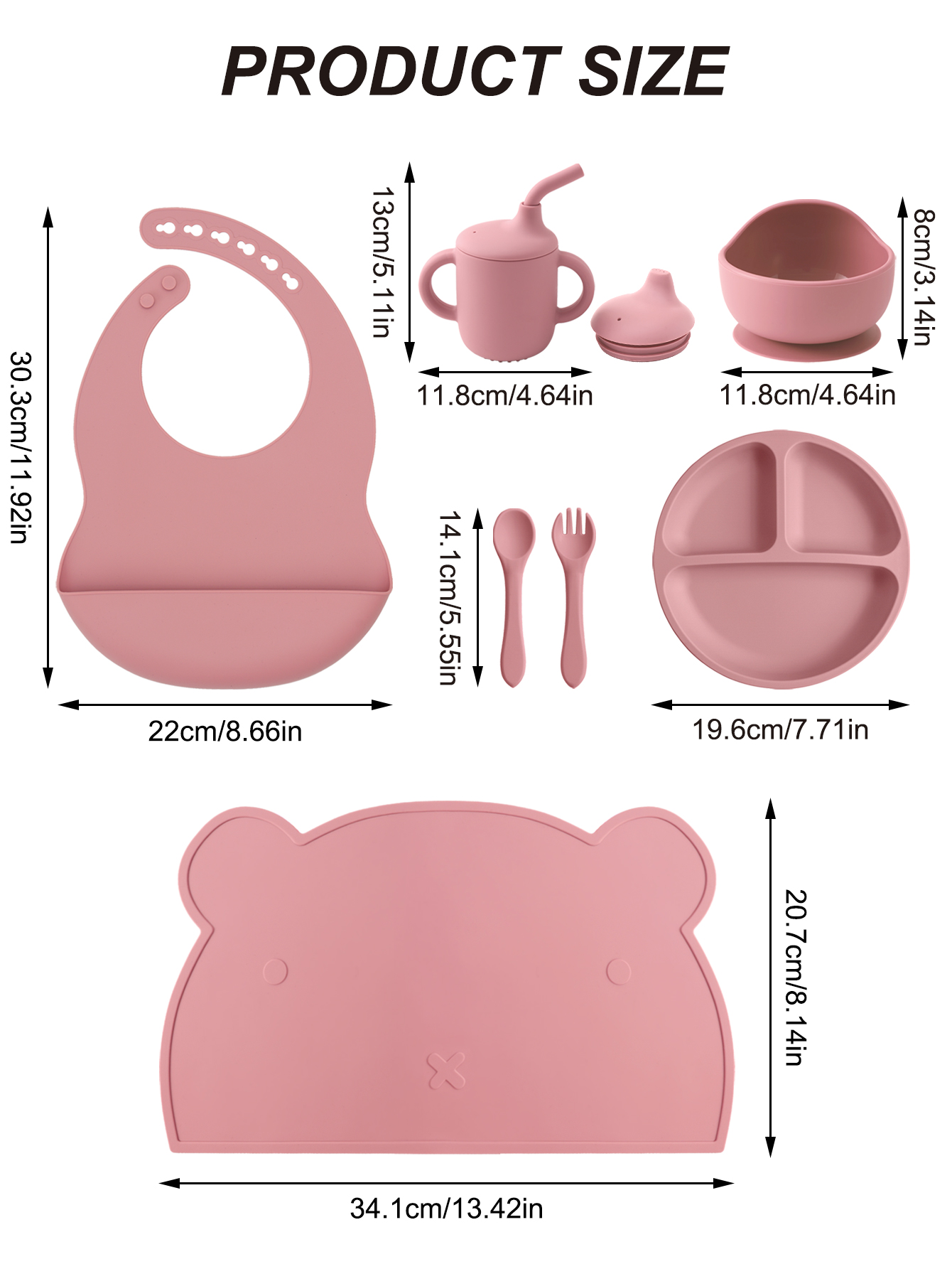 7PCS Silikon Baby Fütterung Se – Plate Suction Toddler Bewertung und Preis