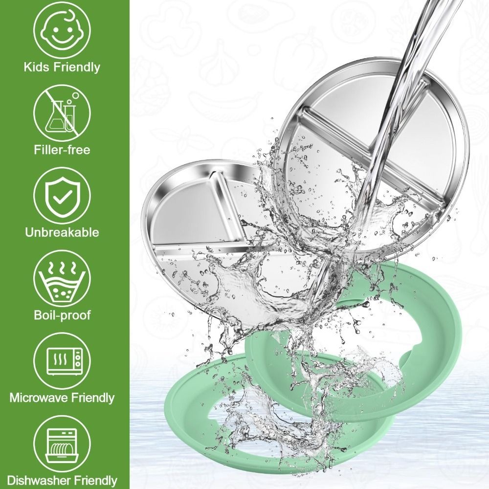 Neue Rutschfeste Edelstahl-Tel – Plate Suction Toddler Bewertung und Preis